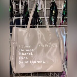 Los Angeles Trading Co. Stylish Cream Tote Bag